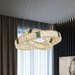 Candelabru LED 84 W Crystals Mozaique Gold 2, LED inclus, 2 surse de iluminare, Telecomanda, Dimabil
